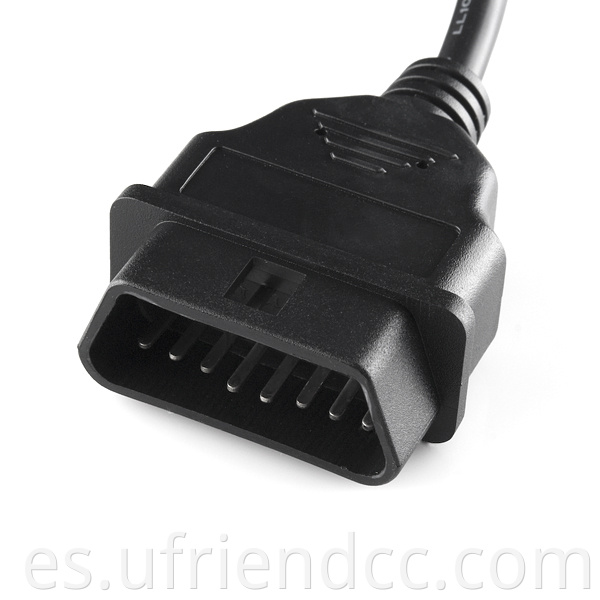 OBD11 16PIN Male a DB9 Cable de diagnóstico de extensión OBD para todos los automóviles Camiones ligeros puede escáner del módulo de autobús